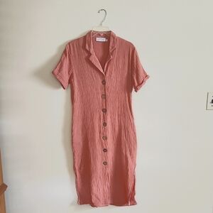 Petal & Pup Pink Midi Dress